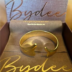Bydee Gold Open Cuff Bracelet